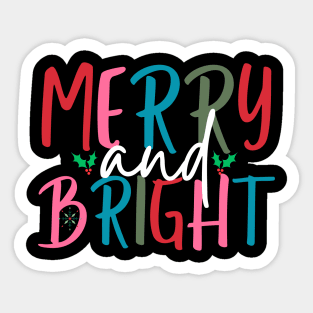 Merry And Bright Sticker